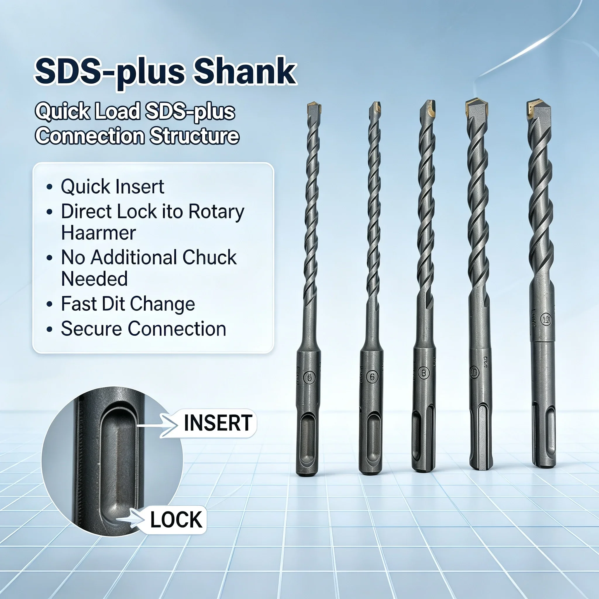 Hammer Drill Sds - Bosch SDS-plus-1 5 Parça Duvar Delici