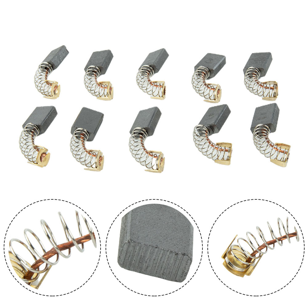 Power X Tools And Machinery - 10 adet Karbon Fırça 6 mm