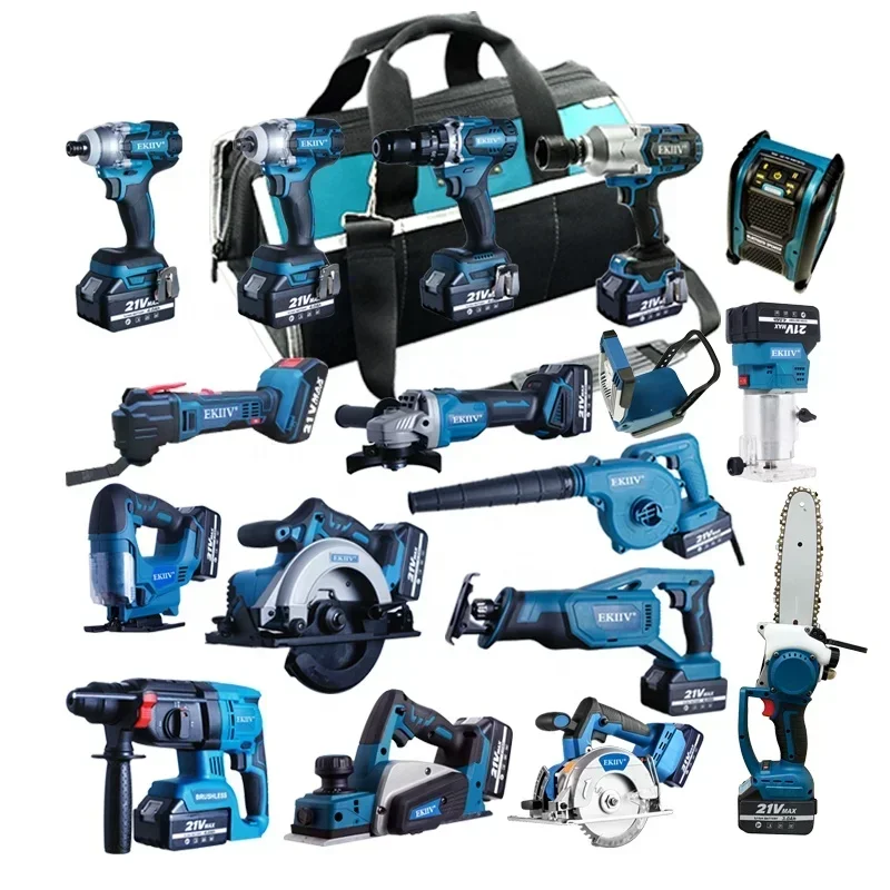 Power Tools Combo Kits - EKIIV akülü matkap aletleri kombo kiti