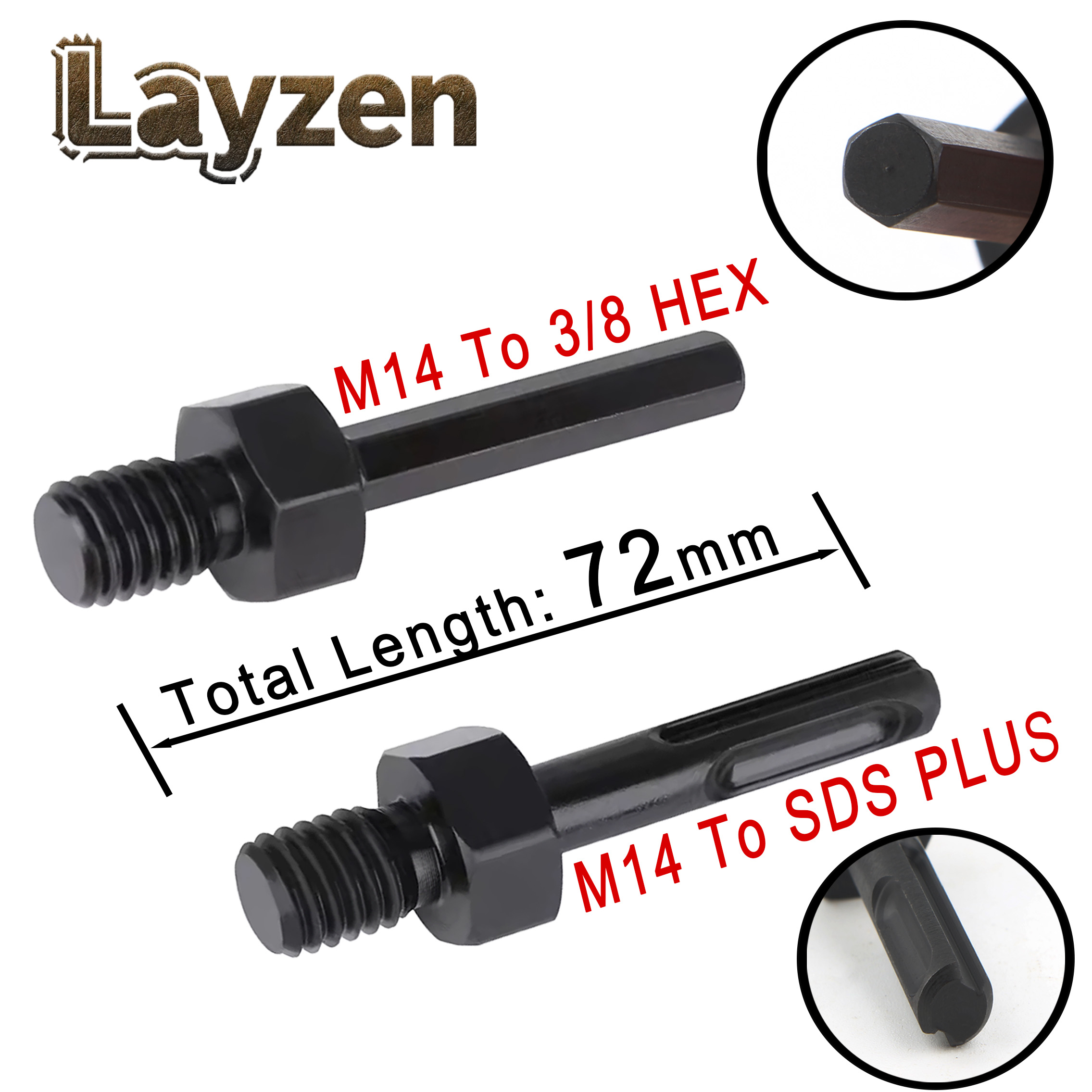 Power Tools Plus - Layzen M14 Dişli - 3/8 Hex