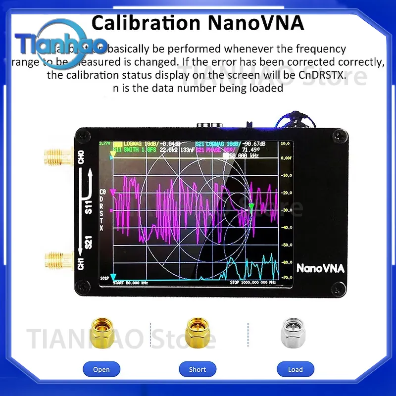 2.8 inç TFT NanoVNA-H Anten Ve - Power Tools Vector incelemesi ve fiyatı