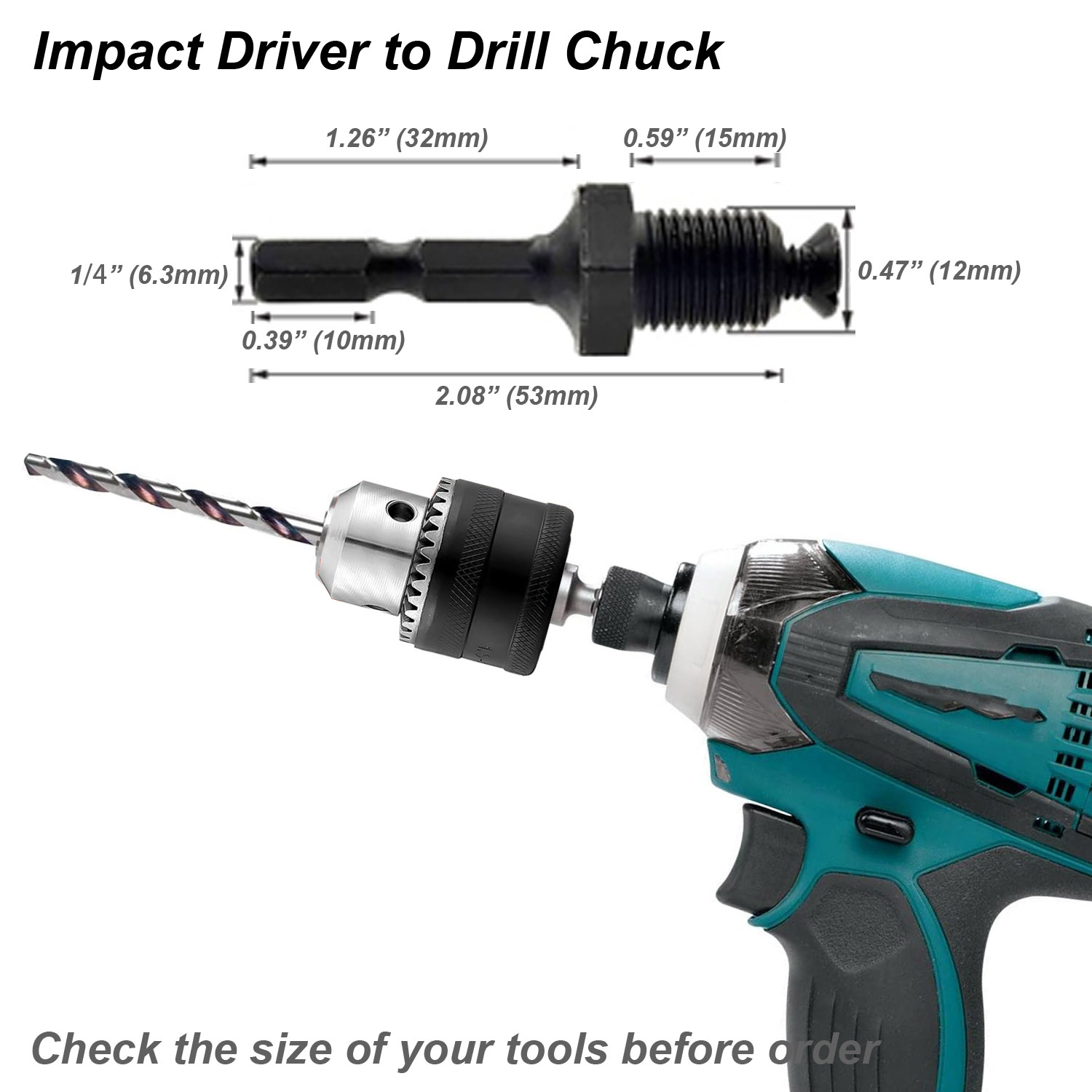 Matkap Chuck Dönüştürücü Adapt - Power Tools Plus incelemesi ve fiyatı