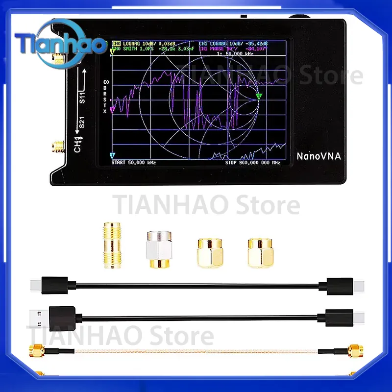 NanoVNA-H4 Anten Analizörü 10  - Power Tools Vector incelemesi ve fiyatı