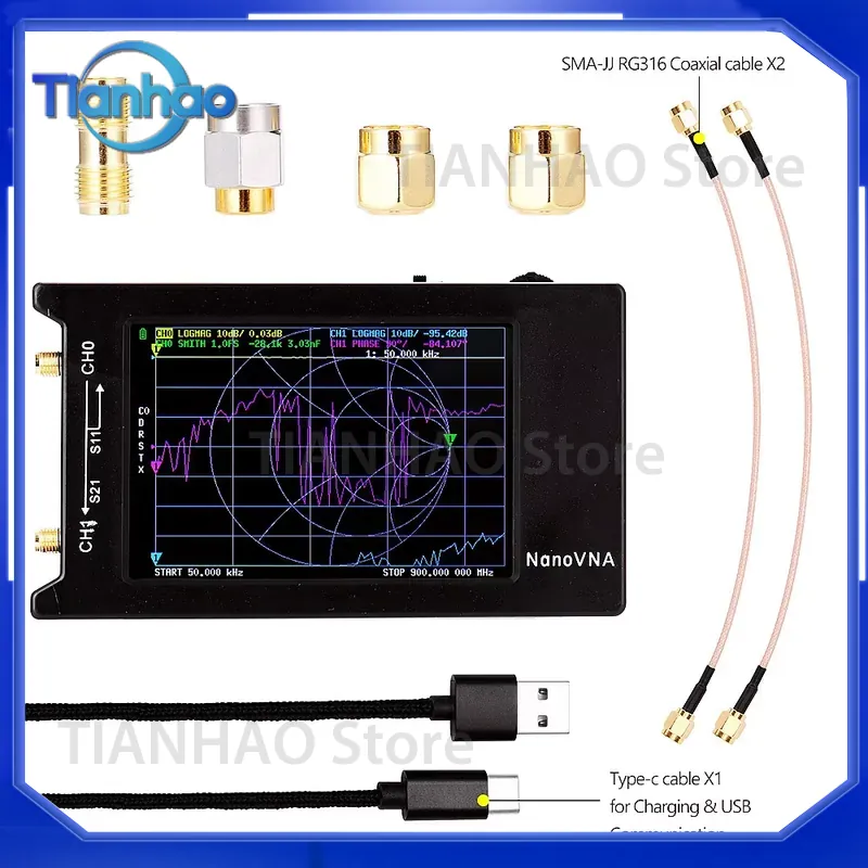 NanoVNA-H4 Anten Analizörü 10  - Power Tools Vector incelemesi ve fiyatı